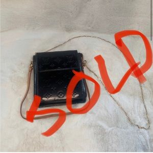 Louis Vuitton Vernis Motto Shoulder Patent Leather Cross Body